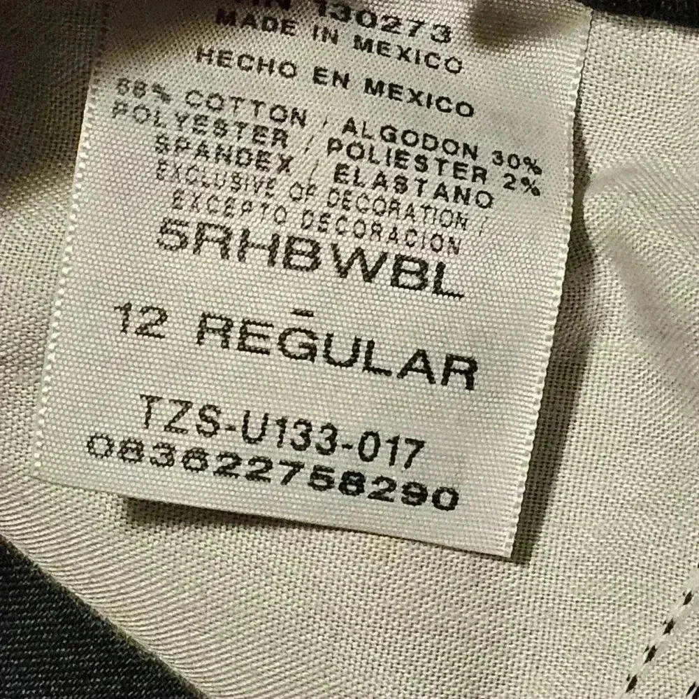 Wrangler boys 12 regular black